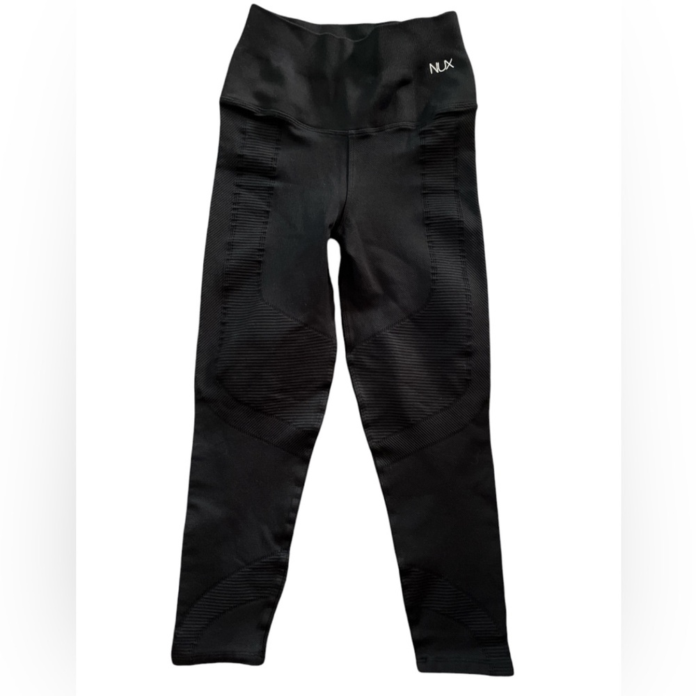 NUX Black High-Waist Seamless Leggings